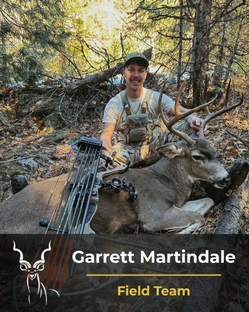 Garrett Martindale with Black-tailed deer.